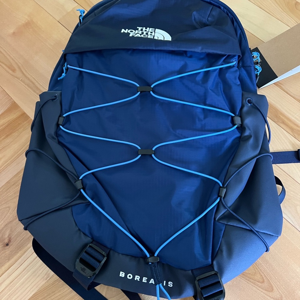 The North Face Borealis Navy and Black Backpack